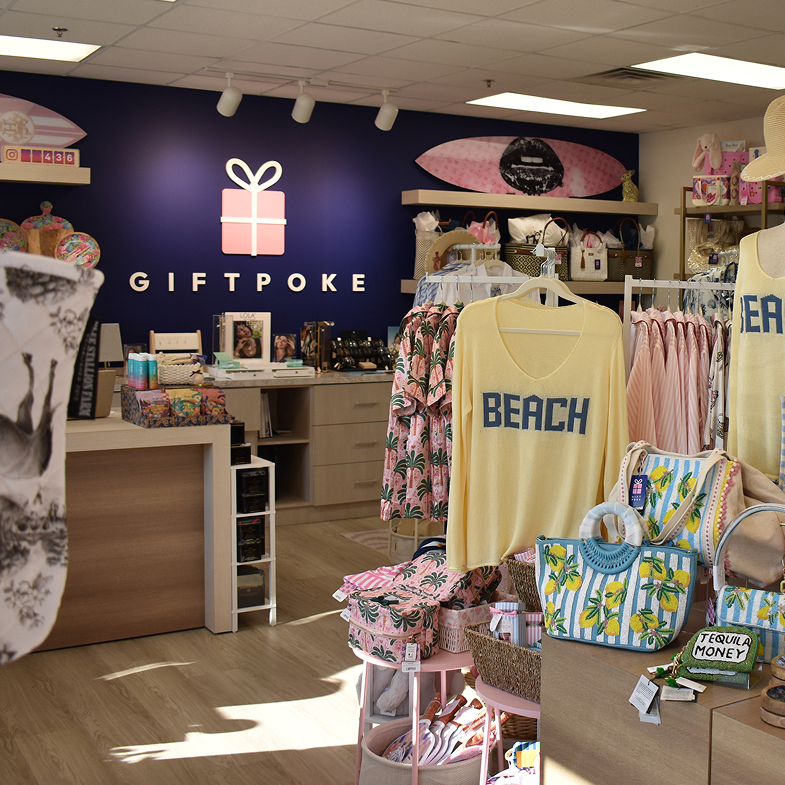 A photo of merchandise in the store